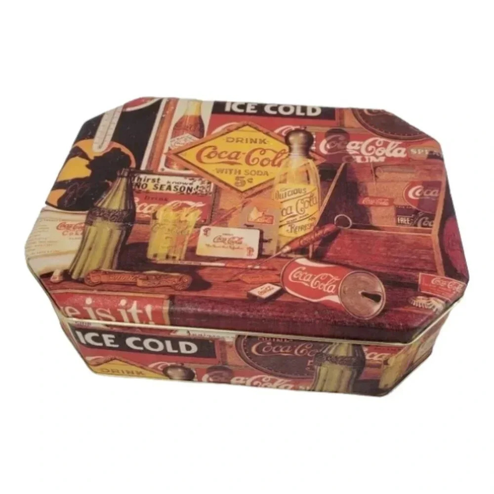 1997 Coca Cola Sports Work Bench Tin Coca Cola 90s Vintage Collectible Tin Box64
